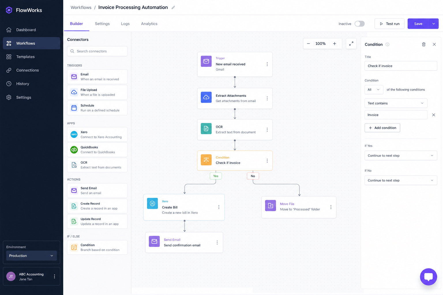 workflow automation software visual builder